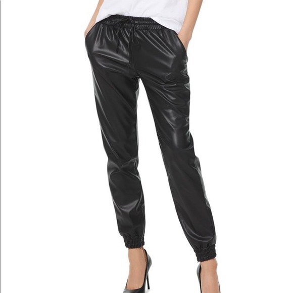 Michael Kors leather joggers - Picture 1 of 6